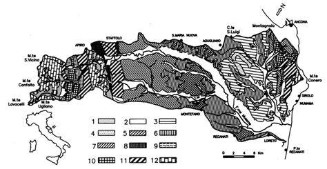 schema spiaggia con canaloni e depositi detritici