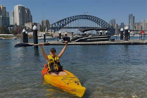 kayak e panorami di Sydney dall'acqua