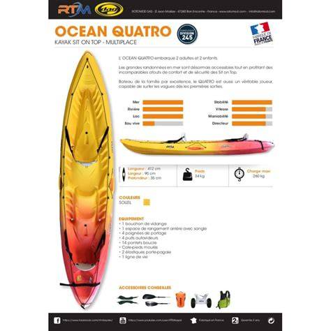kayak Rotomod Quatro caratteristiche