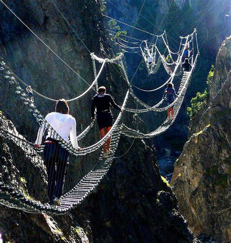 ponte tibetano più lungo del mondo