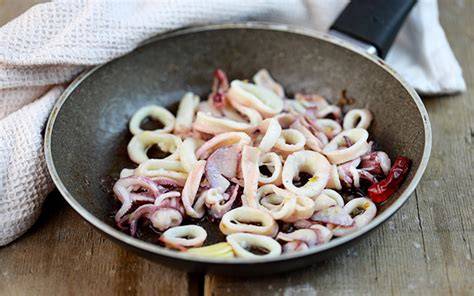 calamari in bianco texture