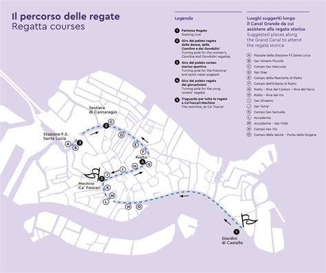 grande mappa della località di regata