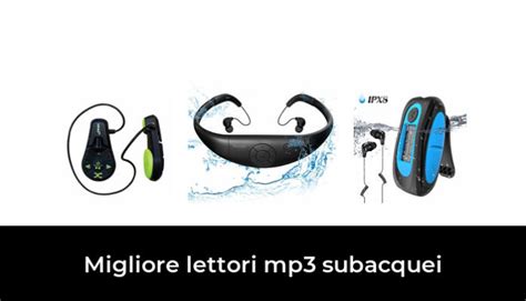 schema confronto lettori mp3 subacquei