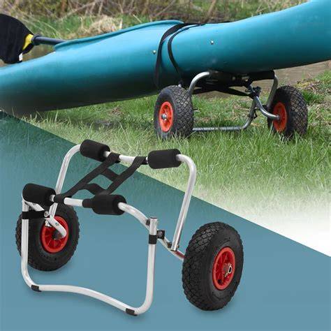supporti ruote per canoa su pavimento